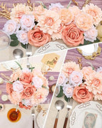 Champagne Artificial Flowers Combo Box Set for Wedding Bouquets Home Decor in Champagne, alternate view 6