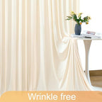 Champagne Backdrop Curtain for Parties Wedding Baby Shower Wrinkle Free Photo Curtains Backdrop Drapes Fabric, alternate view