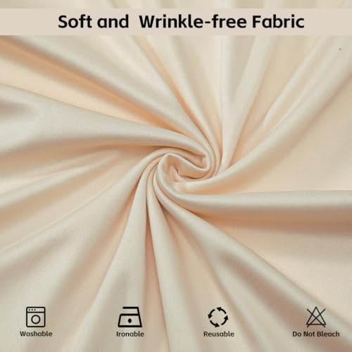 Champagne Backdrop Curtains for Wedding Parties, 10x10FT Wrinkle Free Photo Backdrop Curtains for Wedding, alternate view 4
