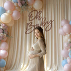 Champagne Backdrop Curtains for Wedding Parties, 10x10FT Wrinkle Free Photo Backdrop Curtains for Wedding, alternate view 6