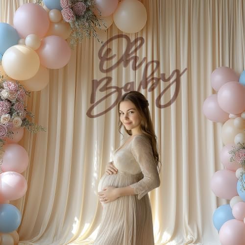 Champagne Backdrop Curtains for Wedding Parties, 10x10FT Wrinkle Free Photo Backdrop Curtains for Wedding, alternate view 6