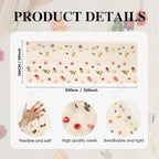 Champagne Embroidery Daisy Gauze Table Runner 59x120 Inch 10FT in 59" x 120" in Champagne, alternate view 7