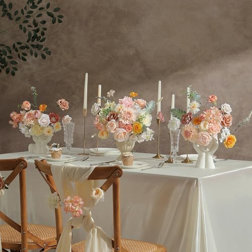 Champagne Powder Artificial Flowers Combo Box Set for Wedding Bouquets Home Decor in Champagne Powder, alternate view 2