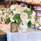 Champagne Rose 100pcs Real Looking Artificial Flowers w/Stem in Champagne, alternate view 5