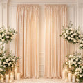 Champagne Sequin Backdrop 2 Panels 4x7FT Sequin Curtains in 4FTx7FTx2PC in Champagne