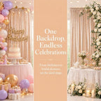 Champagne Sequin Backdrop 2 Panels 4x7FT Sequin Curtains in 4FTx7FTx2PC in Champagne, alternate view 3