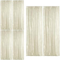 Champagne Sequin Backdrop Curtain 6 Panels 2FTx8FT Glitter Champagne Background Drapes Sparkle Photography