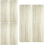 Champagne Sequin Backdrop Curtain 6 Panels 2FTx8FT Glitter Champagne Background Drapes Sparkle Photography