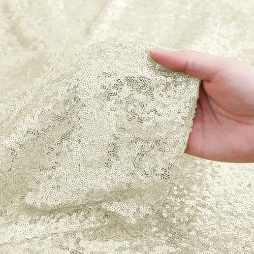 Champagne Sequin Backdrop Curtain 7FTx7FT Glitter Champagne Background Drapes Sparkle Photography Backdrop for, alternate