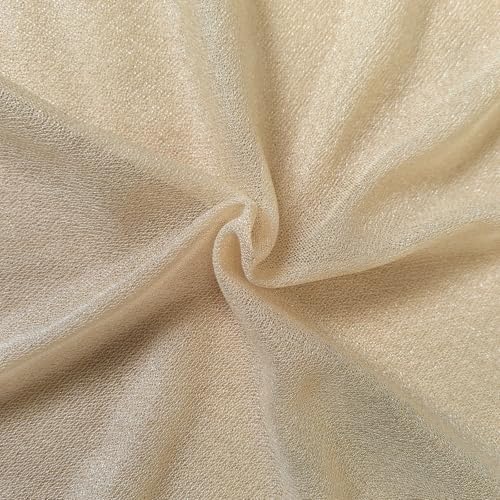 Champagne Wedding Arch Draping Fabric - 31" x 20FT Sheer Chiffon Panel - Wrinkle-Free Backdrop Drapery for, alternate view 5