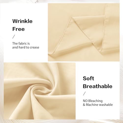 Champagne Wedding Arch Draping Fabric Chiffon Curtains, 29in x 18Ft Sheer Chiffon Outdoor Curtain for Wedding, alternate view