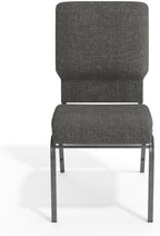 Charcoal Gray 18.5" Stacking Church Chair, alternate view 6