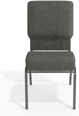 Charcoal Gray 18.5" Stacking Church Chair, alternate view 6