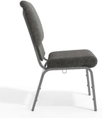 Charcoal Gray 18.5" Stacking Church Chair, alternate view 7