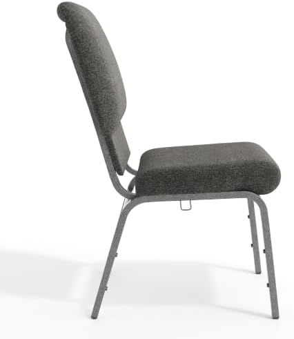 Charcoal Gray 18.5" Stacking Church Chair, alternate view 7