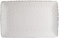 Chateau Serve Platter, 14.25 Inch, Blue and White, Cream in 14.25 Inch in Cream