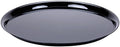 CheckMate Heavyweight Plastic Round Catering Tray with High Edge, 16-Inch Diameter, Black (25-Count) in Black