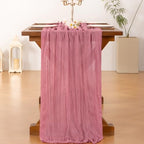 Cheesecloth Table Runner Fall Boho Wedding Birthday Party Home Decor, alternate view 2