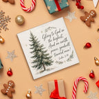 Christian Christmas Decor, Christmas Tree Bible Verse Wooden Sign, alternate view 4