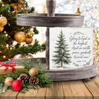 Christian Christmas Decor, Christmas Tree Bible Verse Wooden Sign, alternate view 7