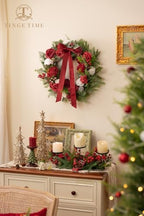 Christmas Artificial Flowers Greenery Combo, Poinsettia Rose Red in Poinsettia, alternate view 4