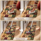 Christmas Buffalo Plaid Kitchen Floor Mats Cushioned Anti Fatigue, alternate view 5