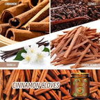 Christmas Candle, Cinnamon Cloves Scented Candles for Home, Holiday Candles Natural Soy Candle, Aromatherapy, alternate view