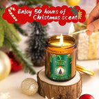 Christmas Candles Set, Scented Candles for Home, 4 Pack Holiday Natural Soy Candles, Christmas Gift for Women, alternate view