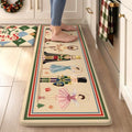 Christmas Circus Nutcracker Kitchen Mats Cushioned Anti Fatigue