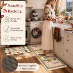 Christmas Circus Nutcracker Kitchen Mats Cushioned Anti Fatigue, alternate view 3