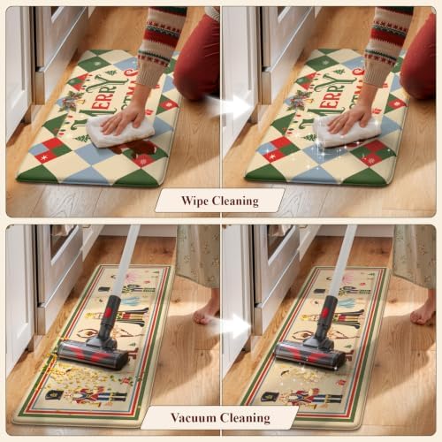 Christmas Circus Nutcracker Kitchen Mats Cushioned Anti Fatigue, alternate view 5