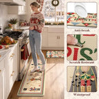 Christmas Circus Nutcracker Kitchen Mats Cushioned Anti Fatigue, alternate view 6