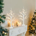 Christmas Decorations, 2FT Birch Tree with LED Lights, Warm White Light up Tree Lamp, Artificial Trees for Home, alternate