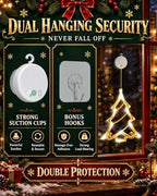 Christmas Decorations, 3 Pack Rechargeable Christmas Window Lights, alternate view 5