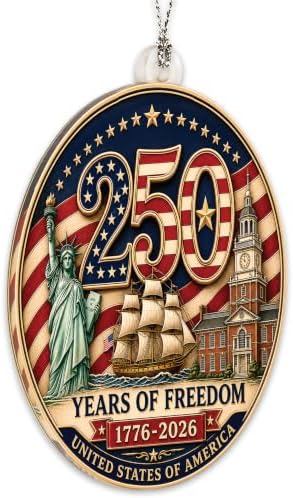Christmas Decorations, Christmas Ornaments, 250 Anniversary Christmas Ornament, 250 Anniversary USA Merchandise, alternate