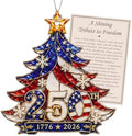 Christmas Decorations - Christmas Ornaments - 250 Anniversary USA Merchandise - Christmas Ornament 2026