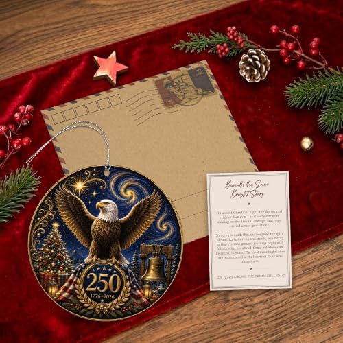 Christmas Decorations - Christmas Ornaments - 250 Anniversary USA Merchandise - Christmas Ornament 2026, alternate view 6