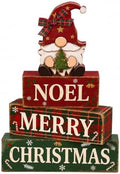 Christmas Decorations Indoor, 4pcs Christmas Plaid Gnomes Home Decor