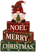 Christmas Decorations Indoor, 4pcs Christmas Plaid Gnomes Home Decor