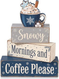 Christmas Decorations Indoor, Christmas Snowflake Coffee Home Decor