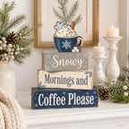 Christmas Decorations Indoor, Christmas Snowflake Coffee Home Decor, alternate view 5