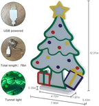 Christmas Decorations Indoor, Christmas Tree Infinity Mirror Tunnel Light - 3D Endless Extension LED Night Lamp, alternate