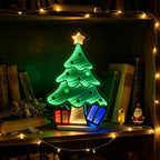 Christmas Decorations Indoor, Christmas Tree Infinity Mirror Tunnel Light - 3D Endless Extension LED Night Lamp, alternate