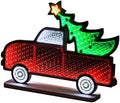 Christmas Decorations Indoor, Christmas Tree Truck Infinity Mirror Tunnel Light, 3D Endless Extension LED Night
