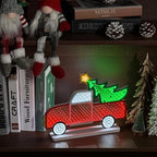 Christmas Decorations Indoor, Christmas Tree Truck Infinity Mirror Tunnel Light, 3D Endless Extension LED Night, alternate