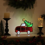 Christmas Decorations Indoor, Christmas Tree Truck Infinity Mirror Tunnel Light, 3D Endless Extension LED Night, alternate