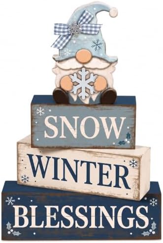 Christmas Decorations Indoor, Christmas Winter Snowflake Gnome Home Decor