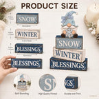 Christmas Decorations Indoor, Christmas Winter Snowflake Gnome Home Decor, alternate view 4