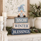 Christmas Decorations Indoor, Christmas Winter Snowflake Gnome Home Decor, alternate view 5
