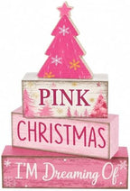 Christmas Decorations Indoor, Winter Pink Christmas Tree Home Decor